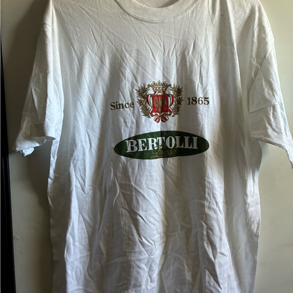 Mens 2XL Bertolli White Graphic T-Shirt